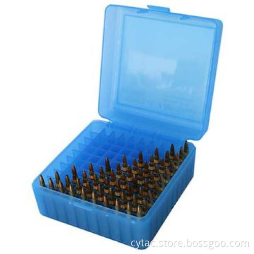 Waterproof Plastic Ammo Case with 100 Rounds